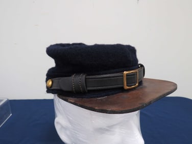 Civil War Kepi Leather Bill