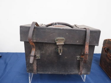 Small Leather Civil War Trunk