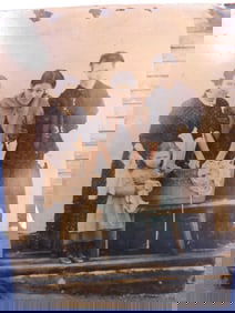 Women and Child Washing Tintype