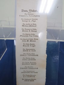 1863 Vallandigham Democratic Ballot