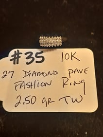 27 Diamond Pave Fashion Ring