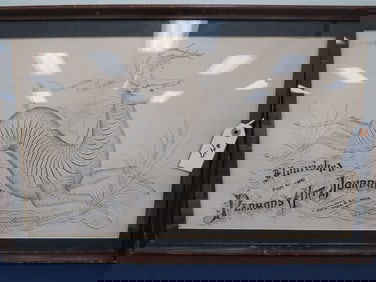 Provincial Art - Found Stag & Diana