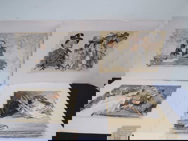 (4) Collier's Weekly Gibson Artist Proofs