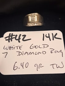 White Gold Diamond Ring