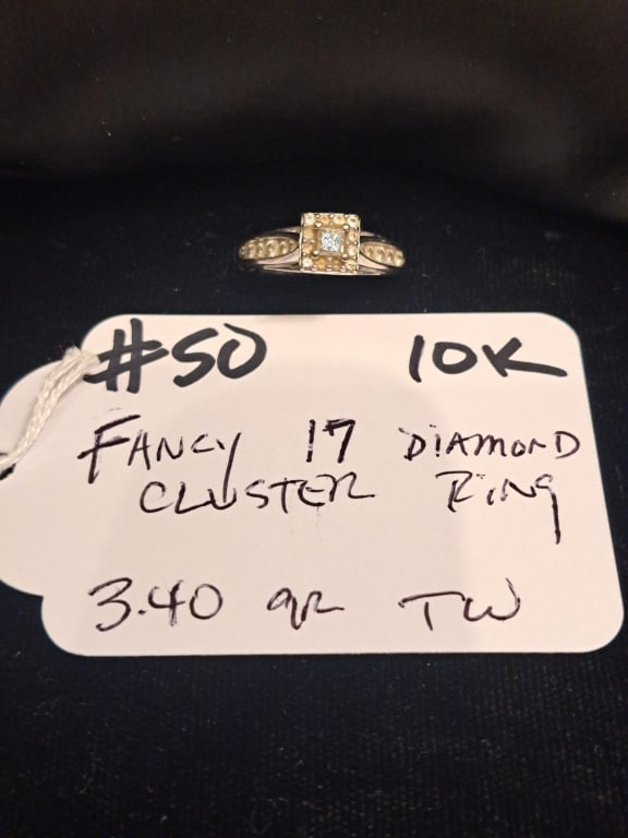 Diamond Cluster Ring (1 of 1)