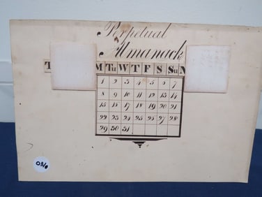 Early 1800s Astronomical Table