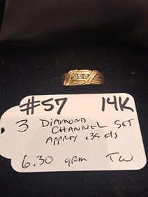 3 Diamond Channel Set