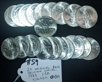 20 1983 1oz Silver Onza