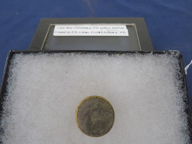 Civil War Police Button - Fredericksburg, VA