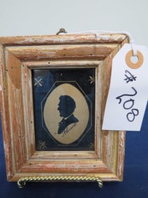 Framed Silhouette of Lincoln