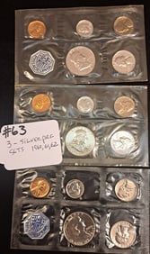 (3) Silver Proof Sets