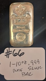 10oz .999 Pure Silver Bar