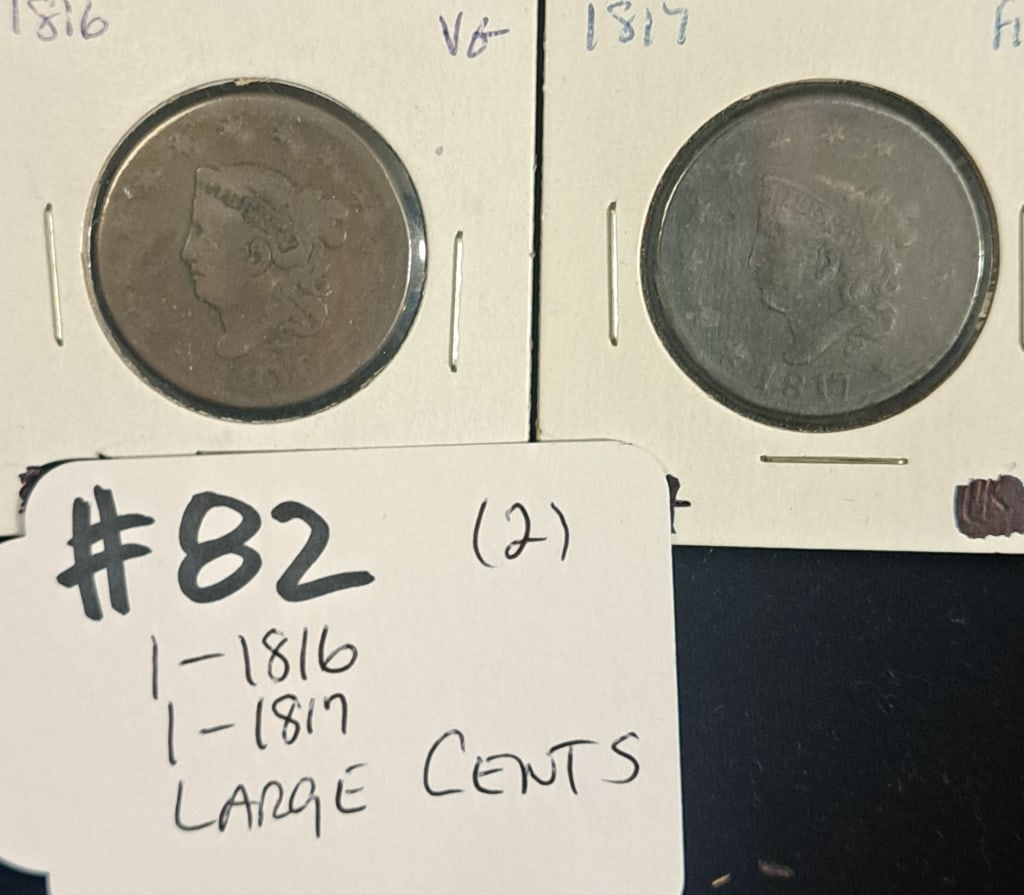 (2) Large Cents (1 of 1)
