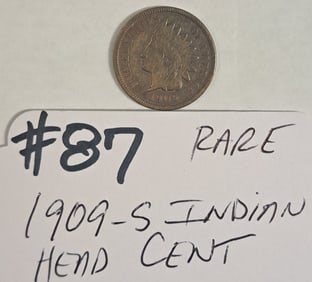 Rare 1909-S Indian Head Cent