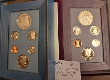 1987 + 1988 Prestige Proof Sets