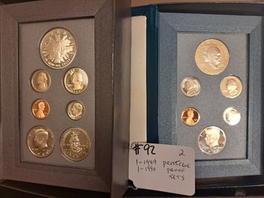 1989 + 1990 Prestige Proof Sets