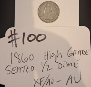 1860 High Grade Seated Half Dime
