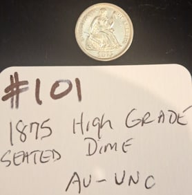 1875 Seated Dime
