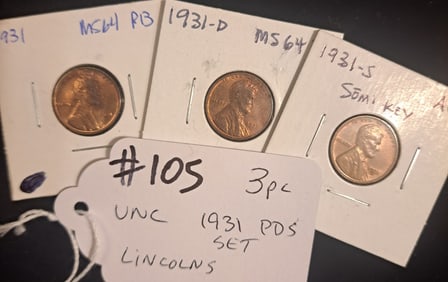1931 PDS Lincolns (3pc Set)