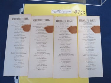 4 - Democratic Ticket Ballots (1851)