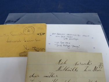 Civil War Letter – Will Send Money With Envelope