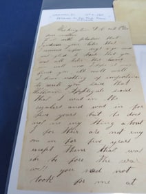 Civil War Letter - Regulars In For Four Years
