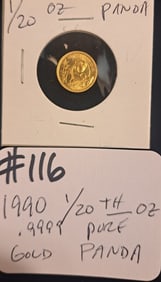1990 1/20 oz Gold Panda