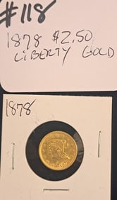 1878 $2.50 Liberty Gold Coin