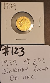 1929 $2.50 Indian Gold