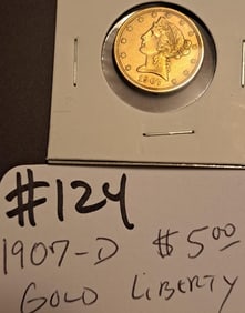 1907-D $5 Gold Liberty