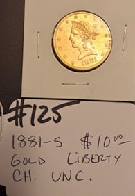 1881-S $10 Gold Liberty