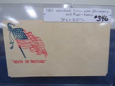 (2) Unused Civil War Envelopes