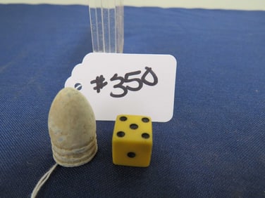 Civil War Bullet + Dice (2pcs)