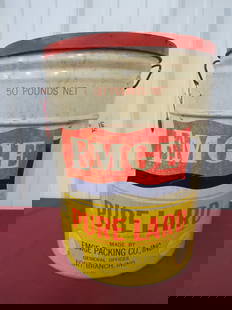 EMGE Pure Lard Can w/ Lid: A great piece to add to any collection