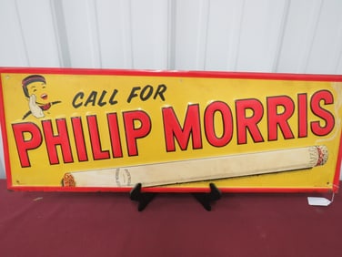 Metal Philip Morris Sign