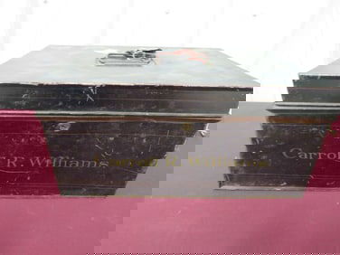 Tole Painted Metal Box