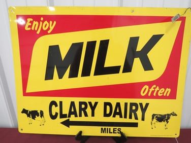 Clary Dairy Sign