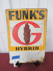 Funk?s Hybrid Seed Sign - Metal