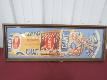 Kerns Bread Framed Advert.