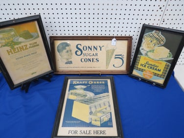 4-Framed Advert. Prints