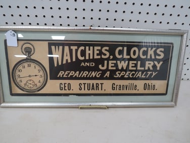 Framed Watches & Clock Sign