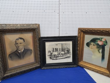 3?Framed Prints (Carved)