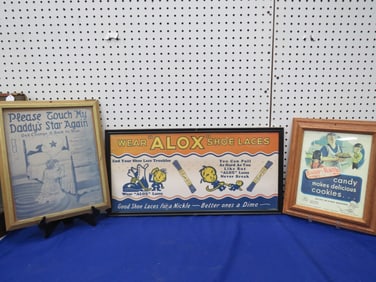 3?Framed Advert. Signs