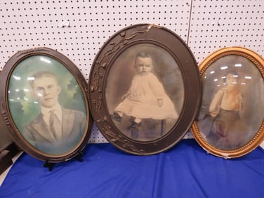 3?Oval Framed Portraits