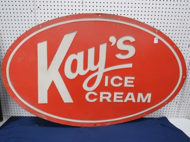 Metal Kay?s Ice Cream Sign