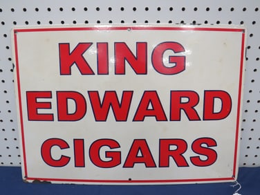 Porcelain King Edward Cigar Sign