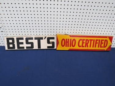 2?Flanged Metal Signs ? DS