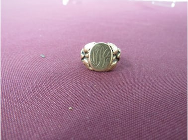 Gold Engraved Ring