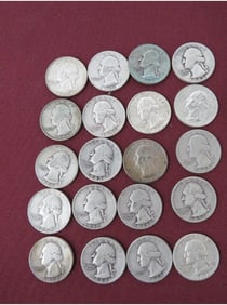 $5.00 90% Silver Quarters