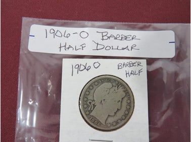 1906-O Barber Half Dollar